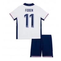 Maglie da calcio Inghilterra Phil Foden #11 Prima Maglia Bambino Europei 2024 Manica Corta (+ Pantaloni corti)
